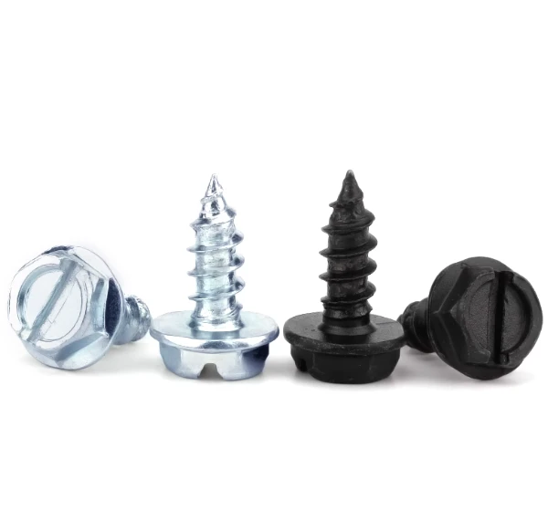 Slotted Hex Drive Screws with Integrated Washer for Metal Fixing best